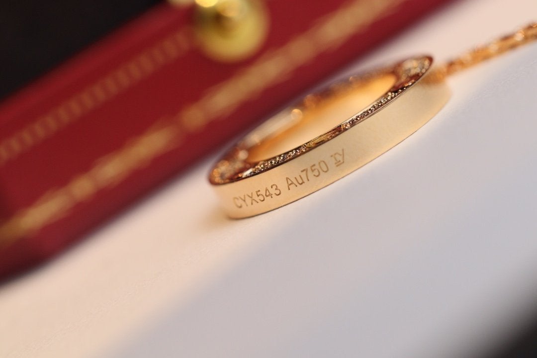 [Regalia jewelry]LOVE NECKLACE ADJUSTABLE ROSE GOLD