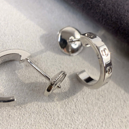 [Regalia jewelry]LOVE EARRINGS 2.65MM SILVER