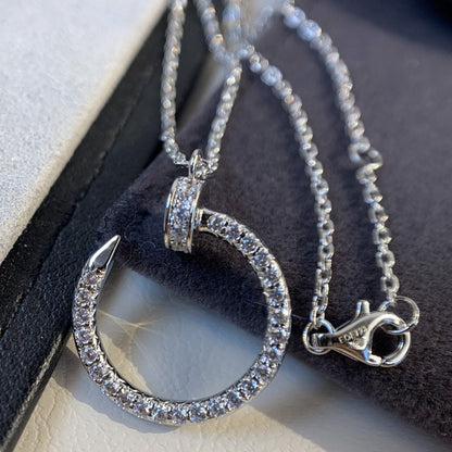 [Regalia jewelry]JUSTE NECKLACE SILVER DIAMONDS