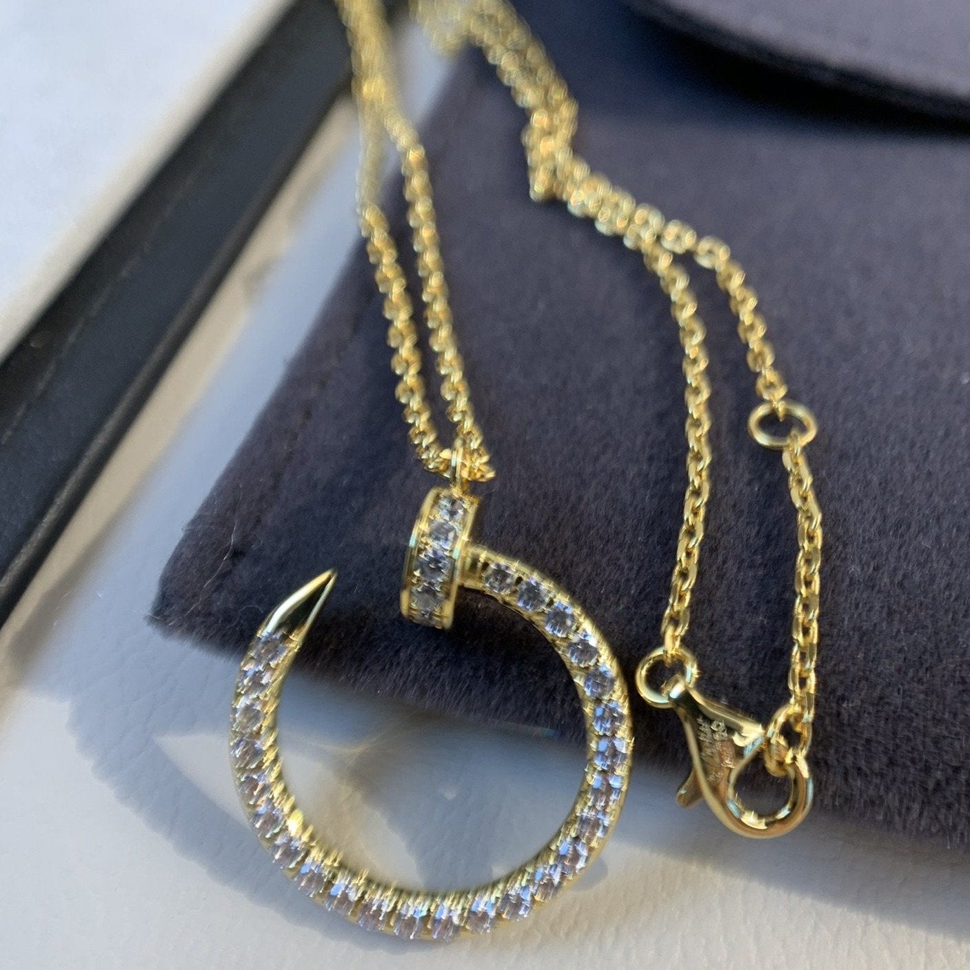 [Regalia jewelry]JUSTE NECKLACE GOLD DIAMONDS