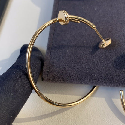 [Regalia jewelry]JUSTE EARRINGS GOLD DIAMONDS 1.8MM