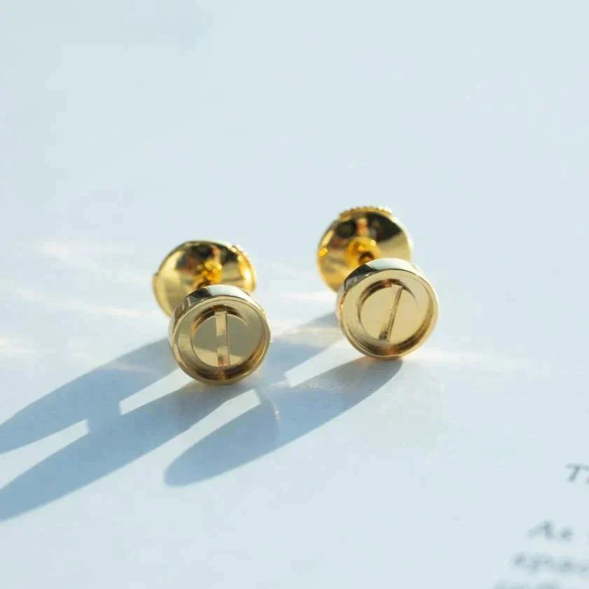[Regalia jewelry]LOVE EARRINGS GOLD 10MM