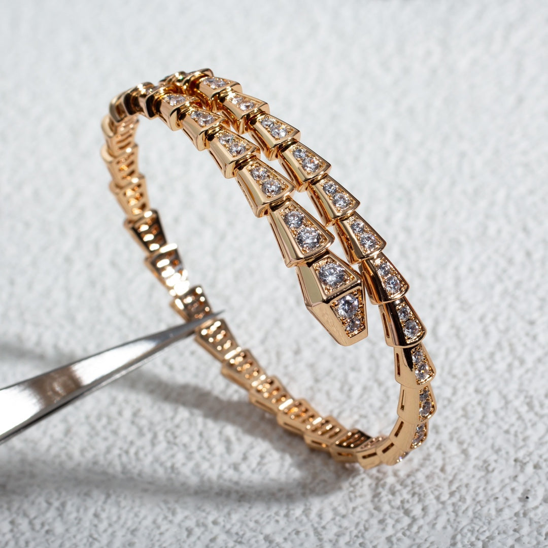 [Regalia jewelry]SERPENTI BRACELET 6.8MM PINK GOLD DIAMOND