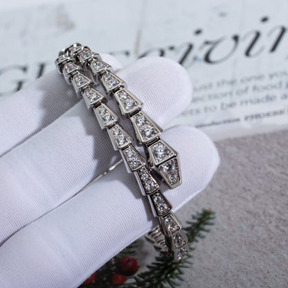 [Regalia jewelry]SERPENTI BRACELET 6MM SILVER DIAMOND