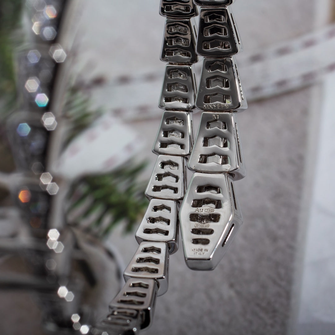 [Regalia jewelry]SERPENTI BRACELET 6MM SILVER DIAMOND