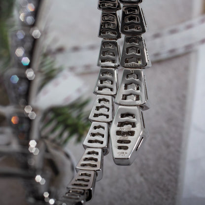 [Regalia jewelry]SERPENTI BRACELET 6MM SILVER DIAMOND