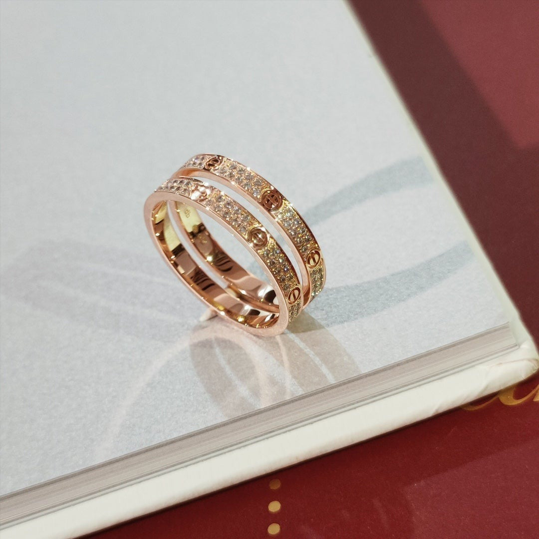 [Regalia jewelry]LOVE RING 2.65MM DIAMOND