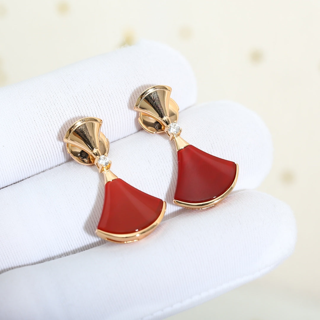 [Regalia jewelry]DREAM Carnelian PINK GOLD EARRINGS