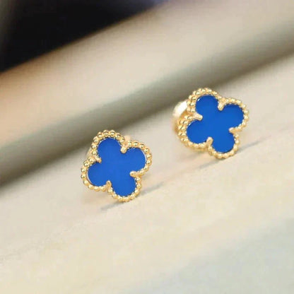 [Regalia jewelry]CLOVER MINI 9.5MM TURQUOISE EARRINGS