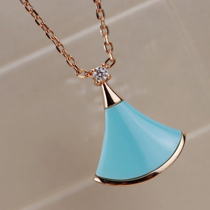 [Regalia jewelry]DREAM NECKLACE TURQUOISE PINK GOLD