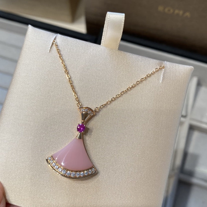 [Regalia jewelry]DREAM NECKLACE PINK OPAL