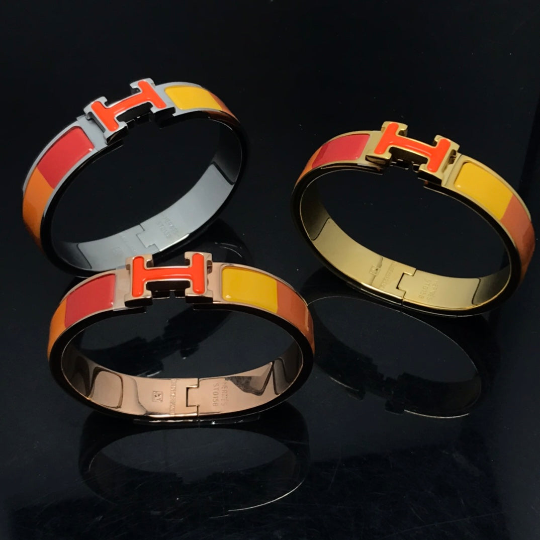 [Regalia jewelry]H BRACELET ORANGE RAINBOW CERAMIC