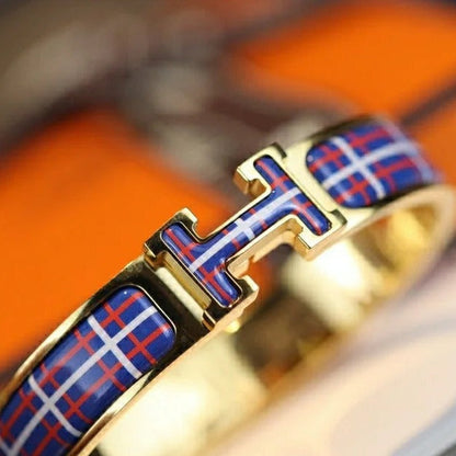 [Regalia jewelry]H TARTAN BRACELET 12MM