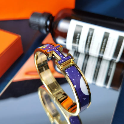 [Regalia jewelry]H STAR AND MOON BRACELET 12MM