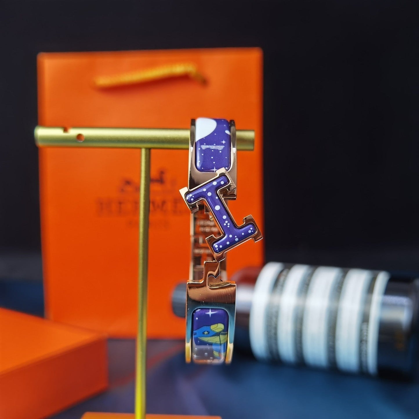 [Regalia jewelry]H STAR AND MOON BRACELET 12MM