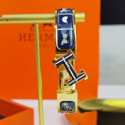 [Regalia jewelry]H COUVERTURES DARK BLUE BRACELET