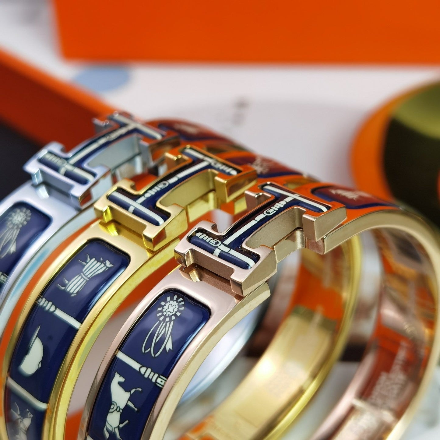 [Regalia jewelry]H COUVERTURES DARK BLUE BRACELET