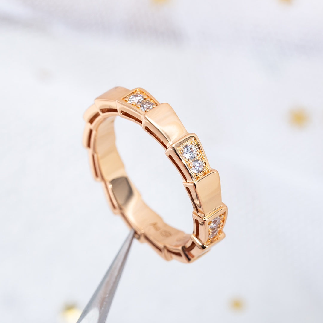 [Regalia jewelry]SERPENTI RING PINK GOLD  3MM
