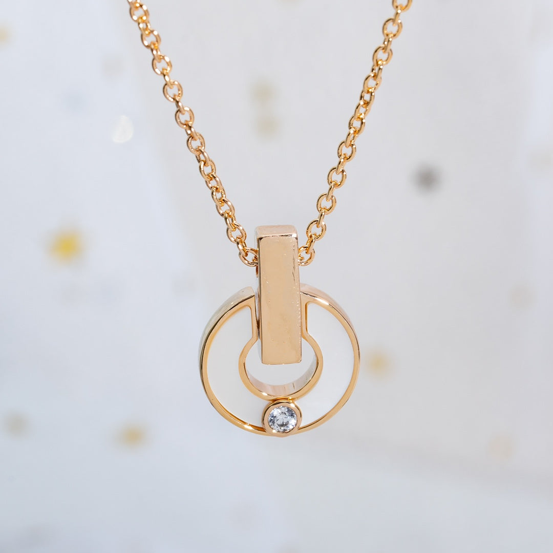 [Regalia jewelry]GARI NECKLACE PINK GOLD MOP