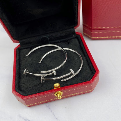 [Regalia jewelry]JUSTE EARRINGS FULL DIAMONDS 1.8MM