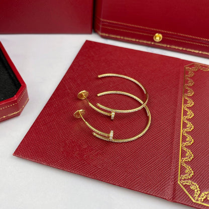 [Regalia jewelry]JUSTE EARRINGS FULL DIAMONDS 1.8MM