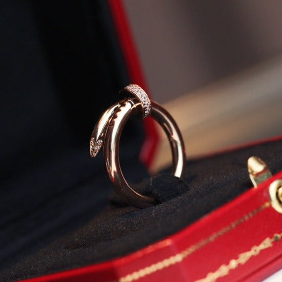 [Regalia jewelry]JUSTE RING 2.65MM PINK GOLD DIAMOND