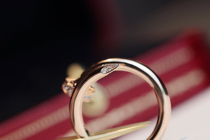 [Regalia jewelry]JUSTE RING 2.65MM PINK GOLD DIAMOND