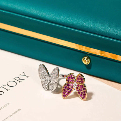 [Regalia jewelry]TWIN BUTTERFLY DIAMOND RING