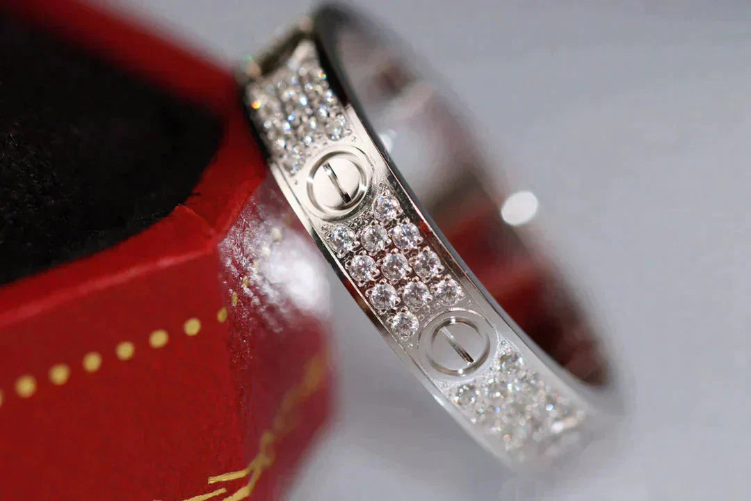 [Regalia jewelry]LOVE RING 3.6MM DIAMOND PAVED