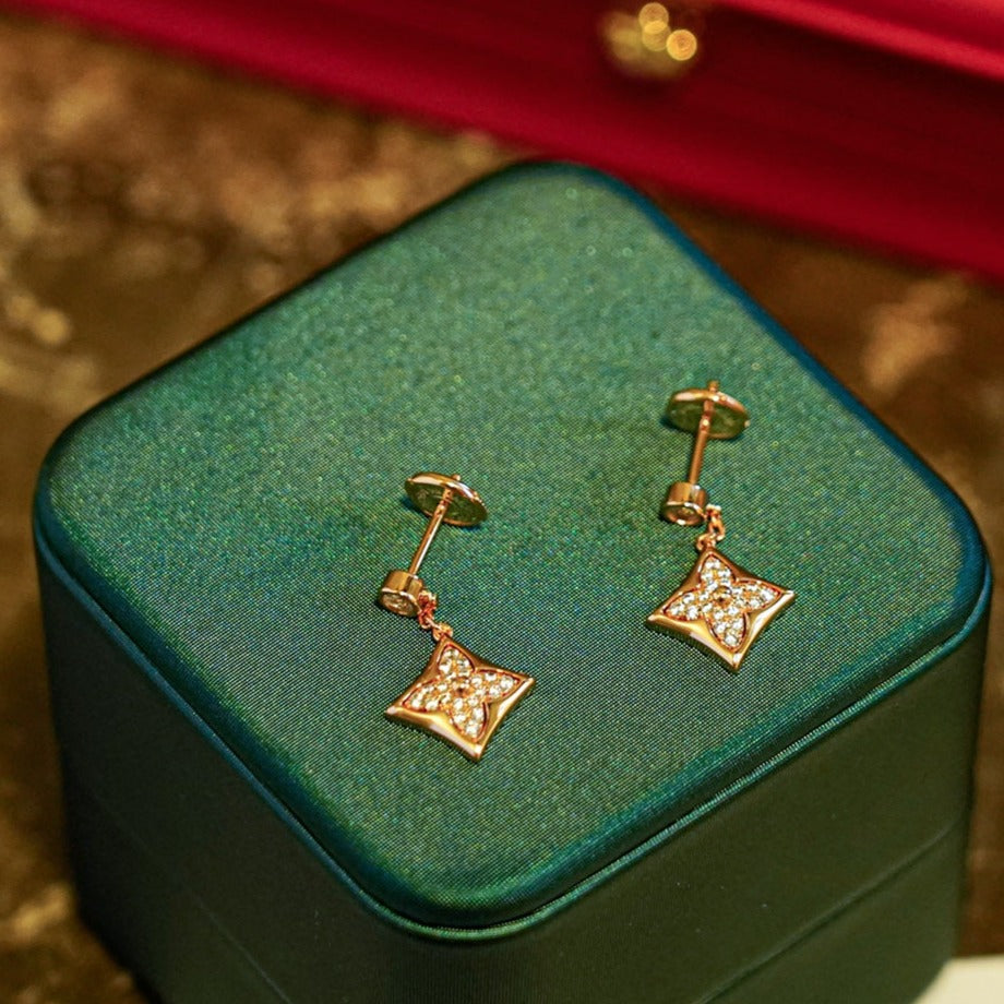 [Regalia jewelry]STAR DIAMONDS EARRINGS GOLD