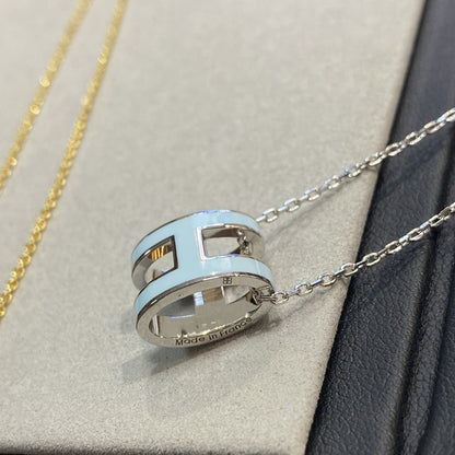 [Regalia jewelry]POP H LIGHT BLUE NECKLACE