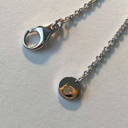 [Regalia jewelry]ZERO 1 BLACK CERAMIC SILVER NECKLACE