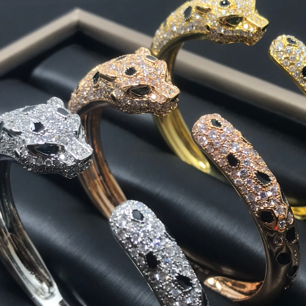 [Regalia jewelry]PANTHERE BIG BRACELET DIAMONDS