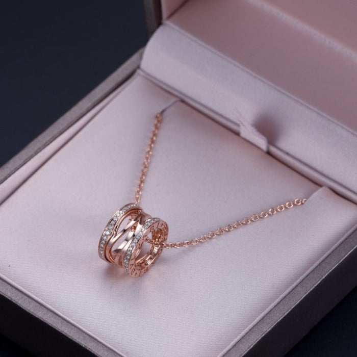 [Regalia jewelry]ZERO 1 PINK GOLD DIAMOND OPEN NECKLACE
