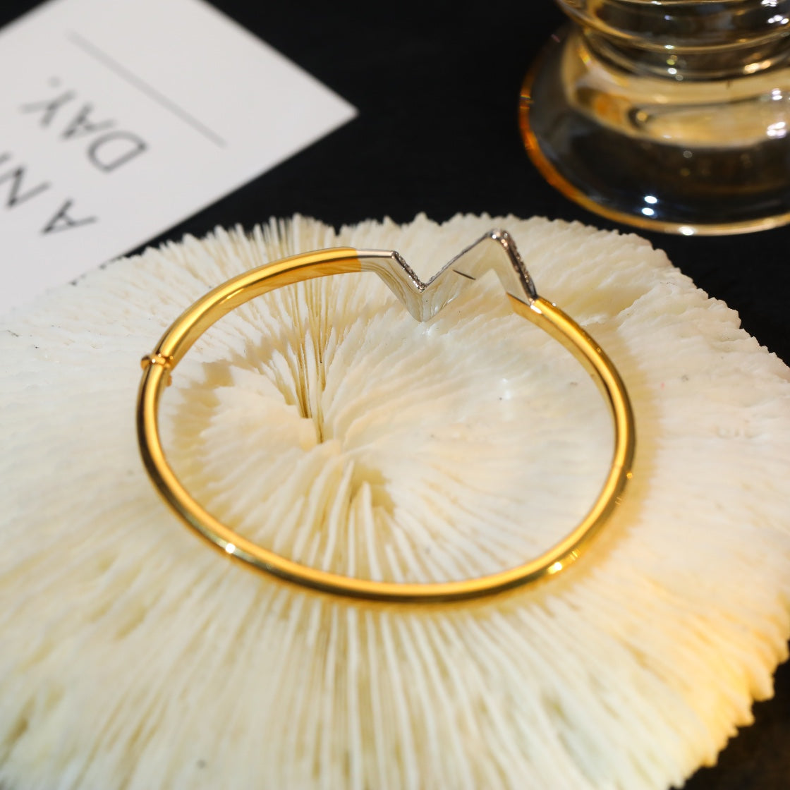 [Regalia jewelry]VOLTE UPSITE DOWN GOLD DIAMOND BRACELET