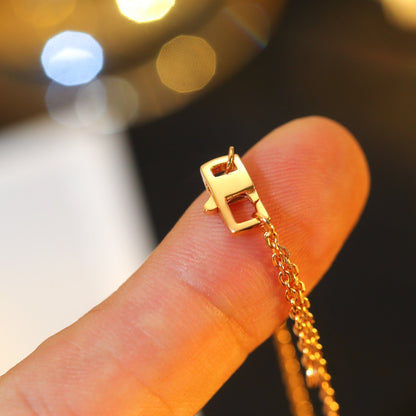 [Regalia jewelry]STAR AND SUN DIAMOND PINK GOLD NECKLACE