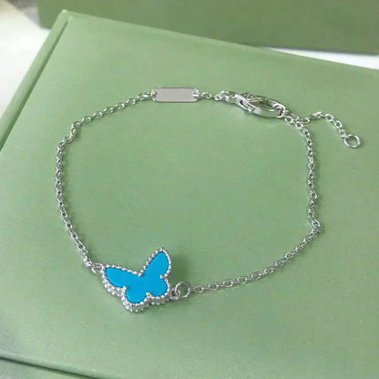 [Regalia jewelry]BUTTERFLY TURQUOISE BUTTERFLY BRACELET SILVER