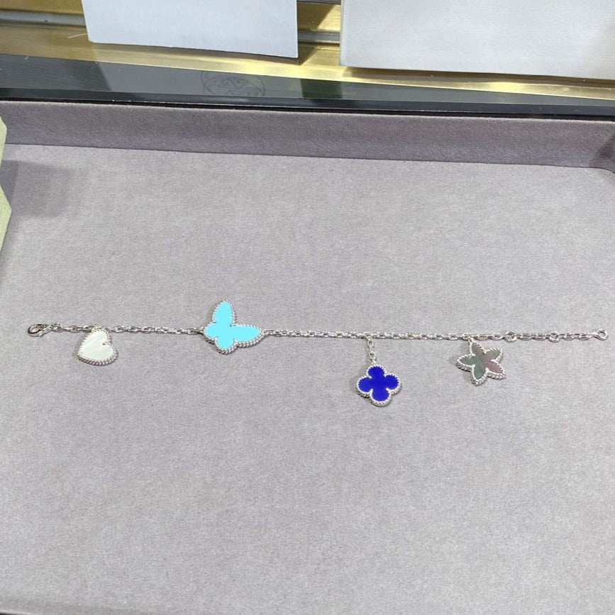 [Regalia jewelry]LUCKY SPRING SILVER BRACELET 4 MOTIF