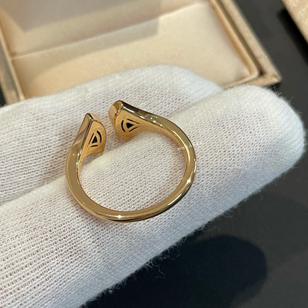 [Regalia jewelry]DREAM MALACHITE DIAMOND OPEN RING