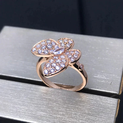 [Regalia jewelry]BUTTERFLY PINK GOLD DIAMOND RING