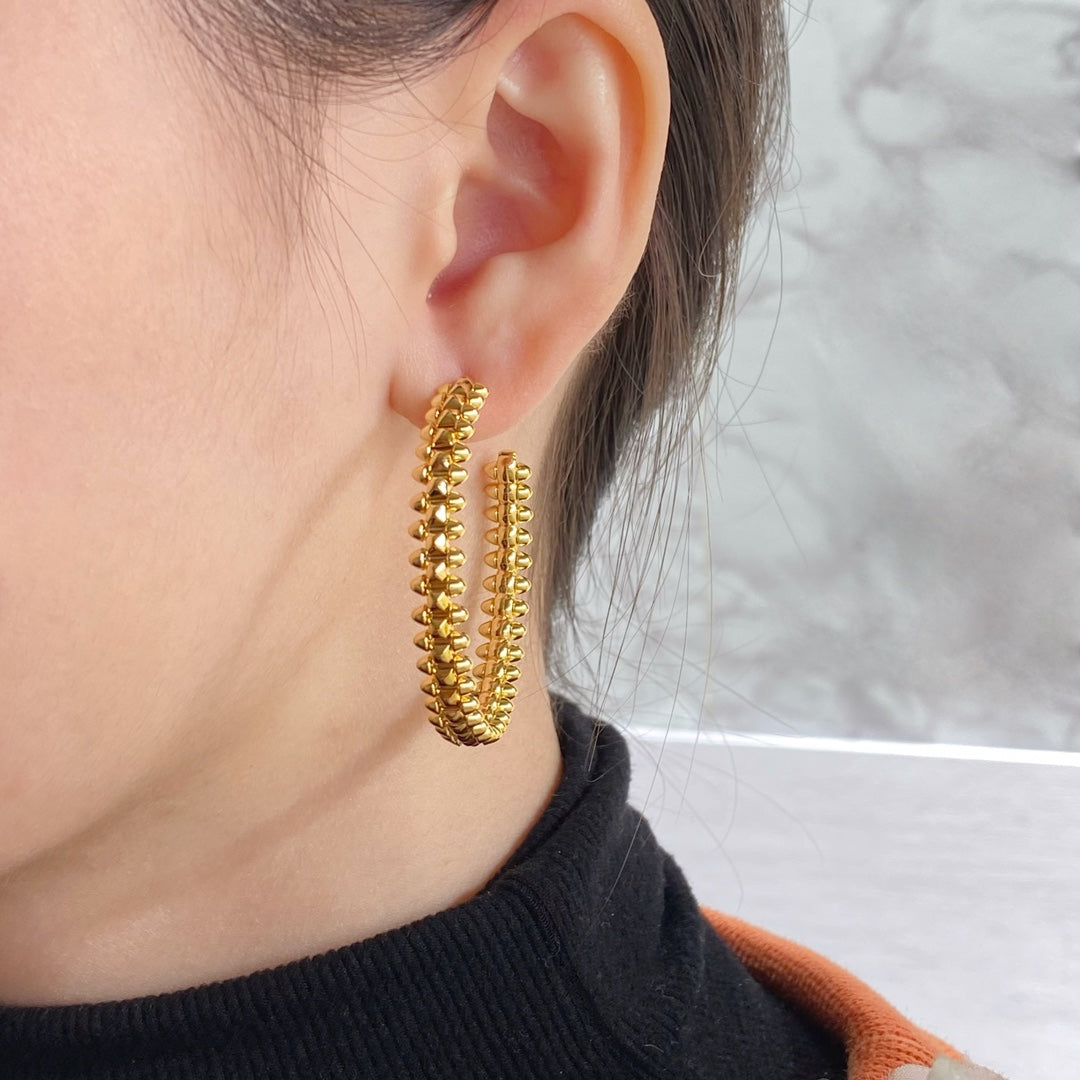 [Regalia jewelry]CLASH HOOP EARRINGS
