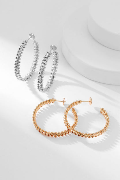 [Regalia jewelry]CLASH HOOP EARRINGS