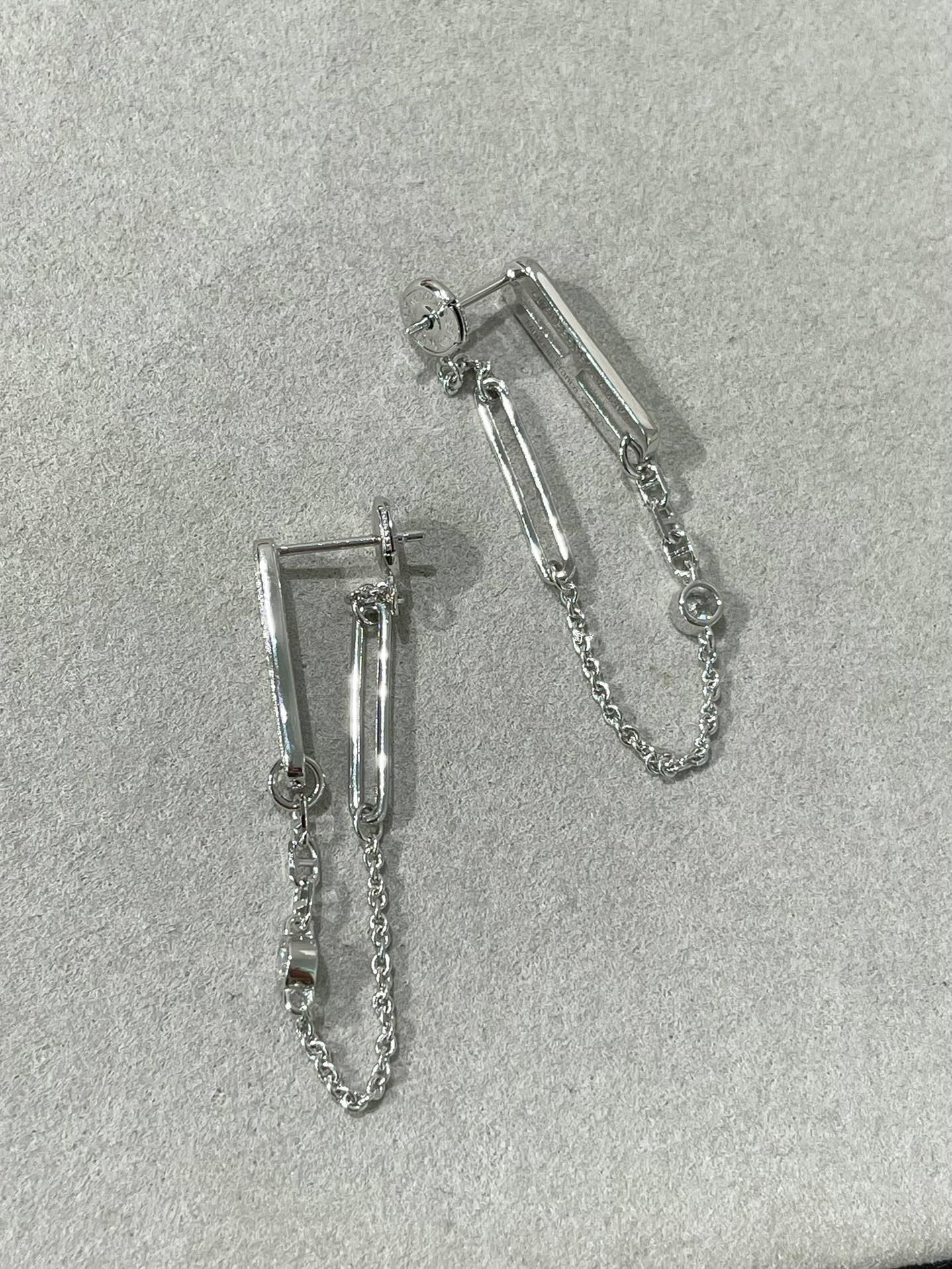 [Regalia jewelry]CHAINE CHAOS DIAMOND DROP EARRINGS