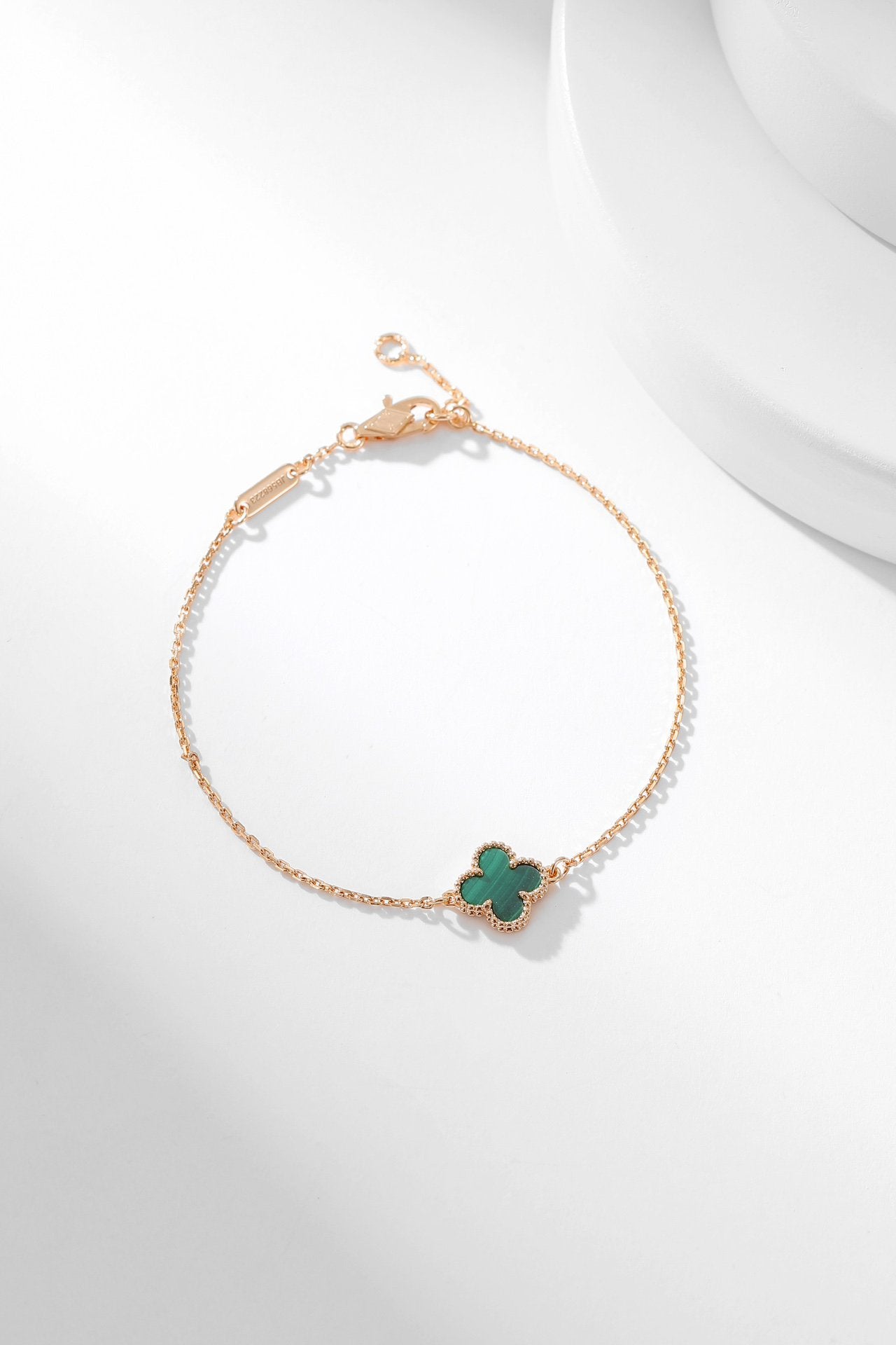 [Regalia jewelry]CLOVER BRACELET MALACHITE 1 MOTIF