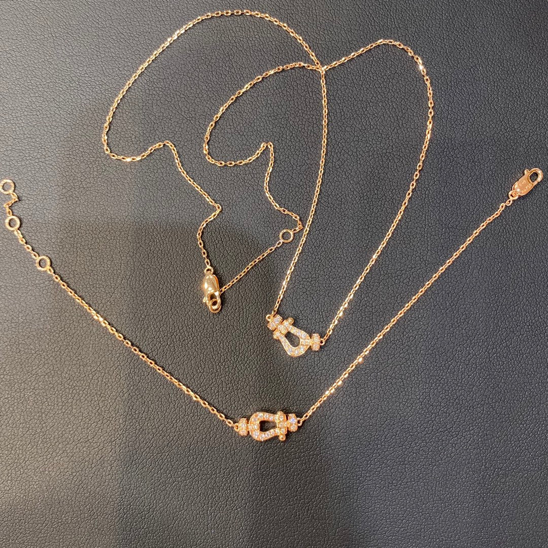 [Regalia jewelry]FORCE 10 DIAMOND PINK GOLD NECKLACE MINI MODEL