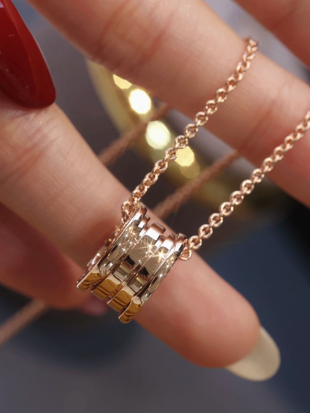 [Regalia jewelry]ZERO 1 PINK GOLD NECKLACE