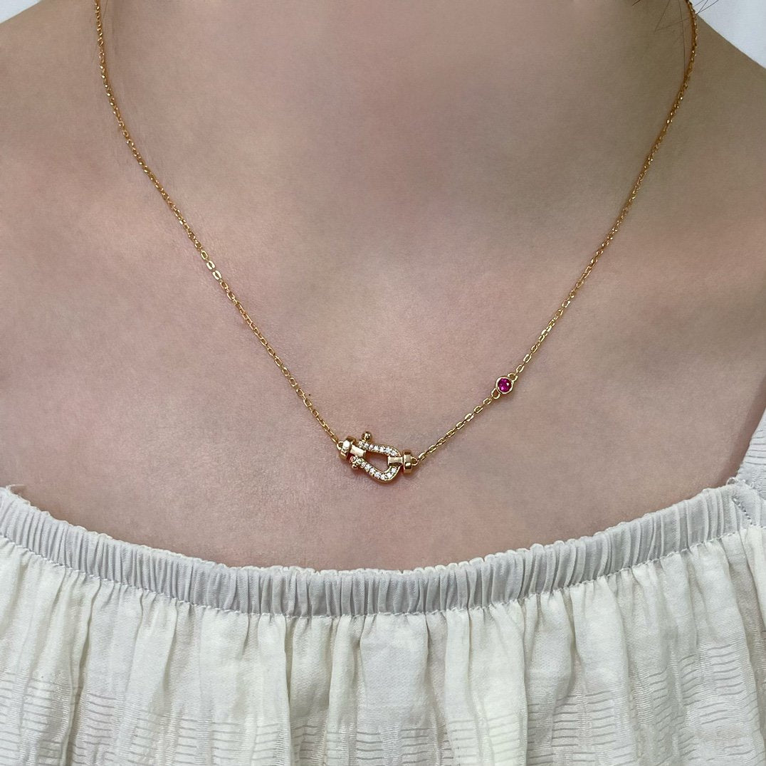 [Regalia jewelry]FORCE 10 DIAMOND PINK GOLD NECKLACE