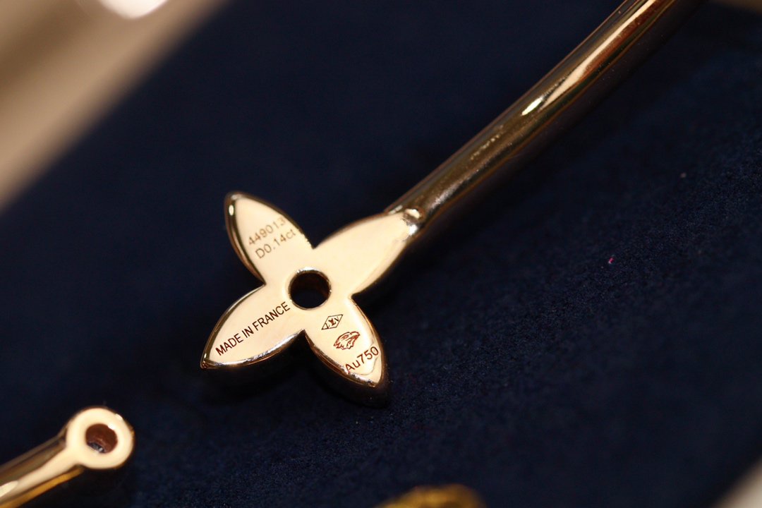 [Regalia jewelry]IDYLLE PINK GOLD OPEN BRACELET DIAMOND PAVED