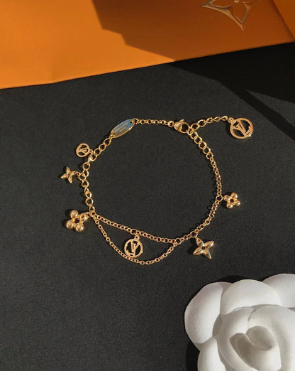 [Regalia jewelry]BLOOMING PINK GOLD MOP BRACELET