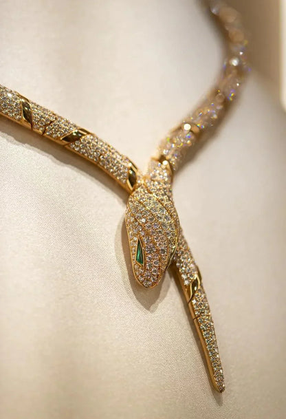 [Regalia jewelry]HAUTE COUTURE GOLD SERPENTI NECKLACE